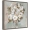 So It Goes II (Flower Bouquet) by Valerie Mravyan 16-in. W x 16-in. H. Canvas Wall Art Print Framed in Grey